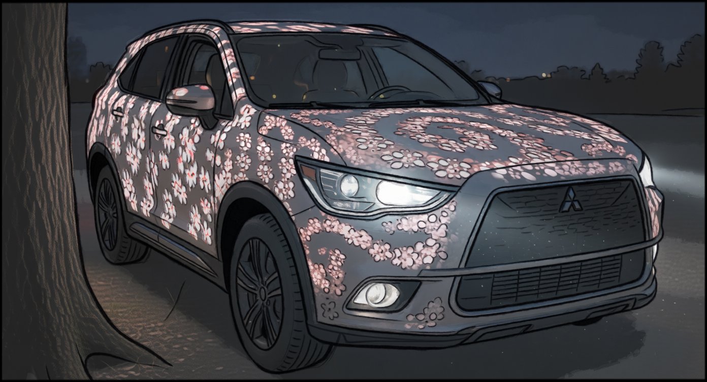 Automotive - storyboard frame 1 by Dakota Warren
